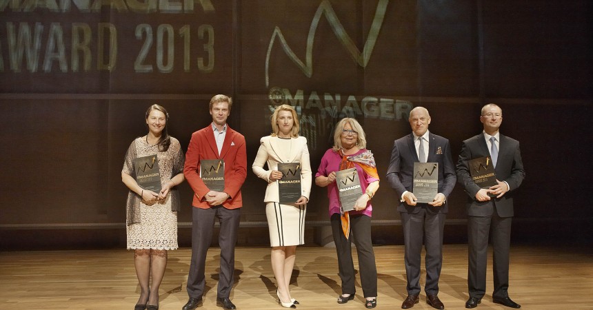 MANAGER AWARD 2013 – statuetki dla top managerów wręczone MANAGER AWARD 2013 – statuetki dla top managerów wręczone