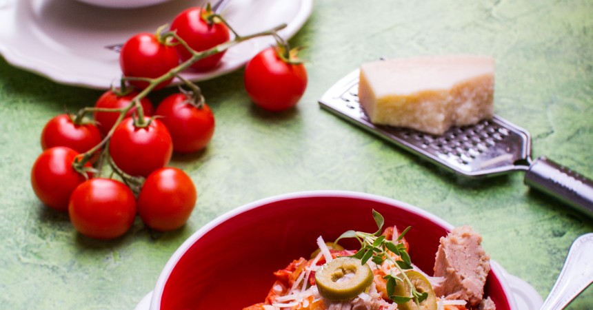 Penne z tuńczykiem Penne z tuńczykiem