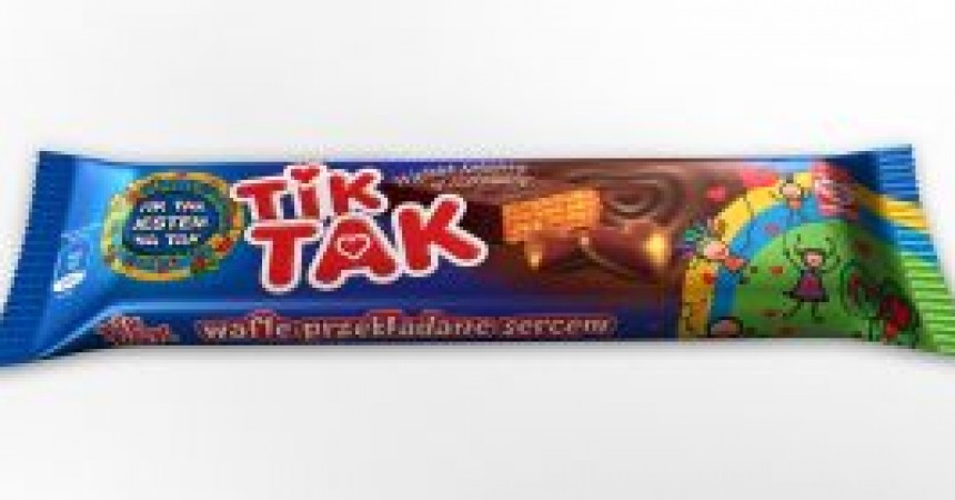 Wafle przekładane sercem Wafle przekładane sercem