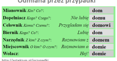 Odmiana przez przypadki